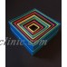12 Stacking Nesting Boxes Colorful Vibrant Solid Colors Gift Engagement Ring Box   153108035971